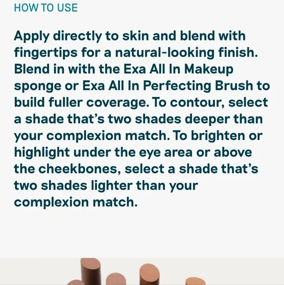 🌺SALE Exa Beauty High Fidelity Brightening Concealer Stick #45 Medium Light - Picture 7 of 8